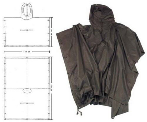 Regenponcho gebraucht BW